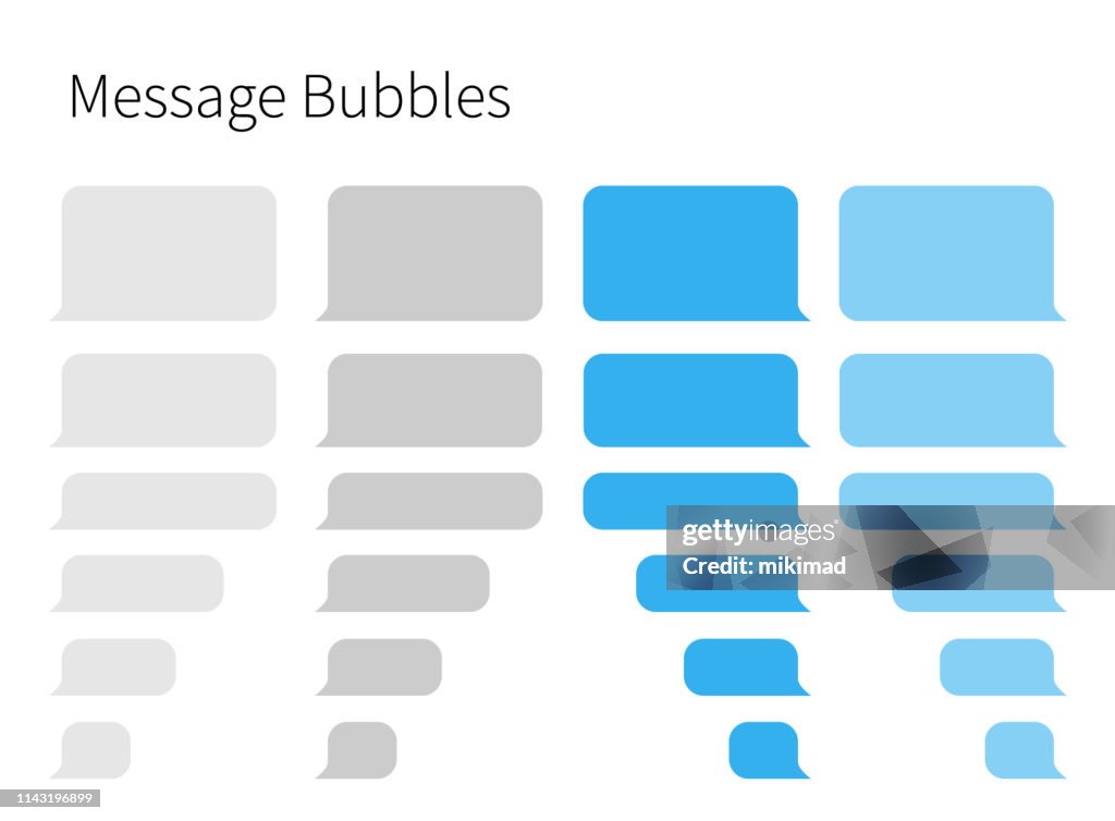 Mensagens de texto. Smartphone, ilustração realística do vetor