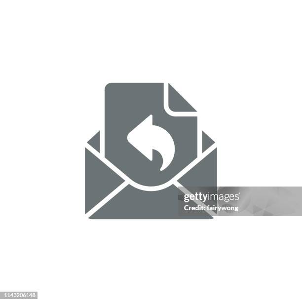 mail icon - selective focus office stock illustrations