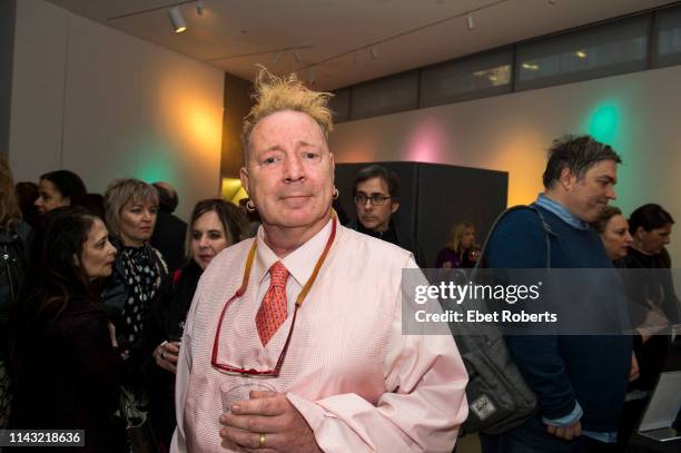 John Lydon attends the opening of an exhibit called 'Too Fast to Live, Too Young to Die: Punk Graphics, 1976-1986' at the Museum of Arts and Design...