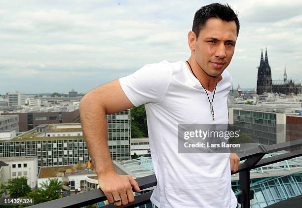 Felix Sturm of Germany poses during the Felix Sturm v Matthew Macklin press conference at Hotel Im Wasserturm on May 18, 2011 in Cologne, Germany....