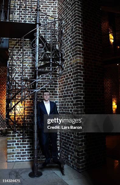 Matthew Macklin of Ireland poses after the Felix Sturm v Matthew Macklin press conference at Hotel Im Wasserturm on May 18, 2011 in Cologne, Germany....