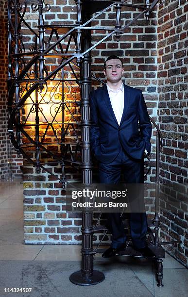 Matthew Macklin of Ireland poses after the Felix Sturm v Matthew Macklin press conference at Hotel Im Wasserturm on May 18, 2011 in Cologne, Germany....