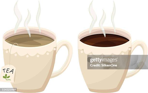 illustrations, cliparts, dessins animés et icônes de de café ou de thé tasses - tea cup