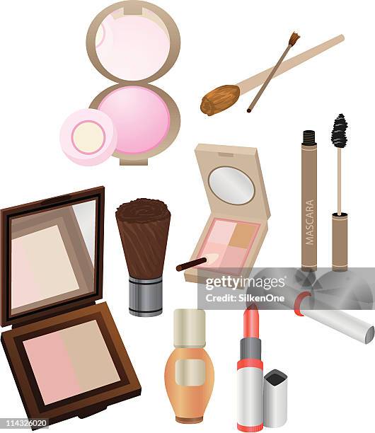 cosmetics - liquid lipstick stock illustrations