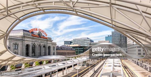 denver union station - denver stock pictures, royalty-free photos & images