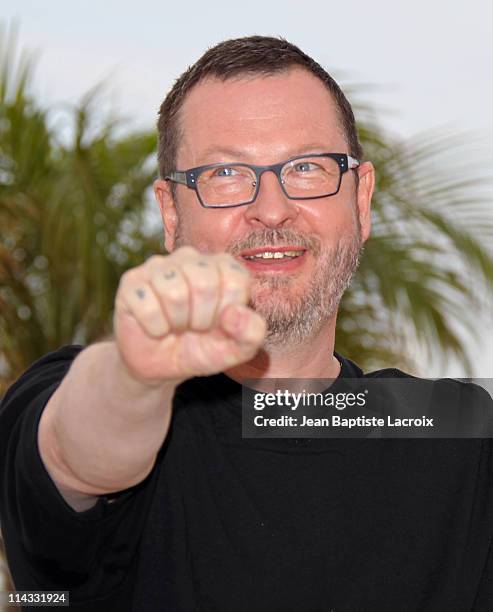 Lars Von Trier attends the "Melancholia" Photocall during the 64th Cannes Film Festival at the Palais des Festivals on May 18, 2011 in Cannes,...