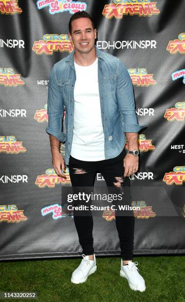 Kieran Hayler attends the Circus Extreme VIP preview event at Old Deer Park on April 17, 2019 in Richmond upon Thames, England.