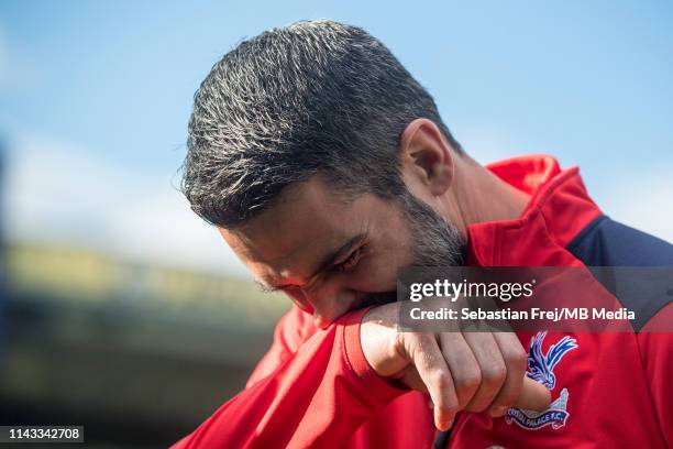 Julián Speroni of Crystal Palace during the Premier League match between Crystal Palace and AFC Bournemouth at Selhurst Park on May 12, 2019 in...