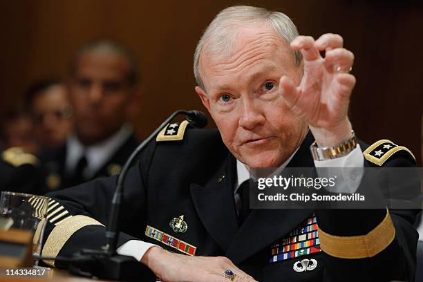 Army Chief of Staff Gen. Martin Dempsey testifies before the Senate Appropriations Committee's Defense Subcommittee on the proposed FY2012 Army...