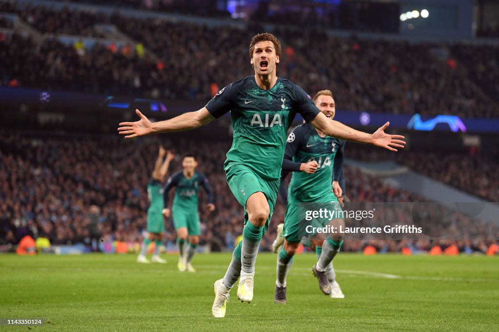 Manchester City v Tottenham Hotspur - UEFA Champions League Quarter Final: Second Leg