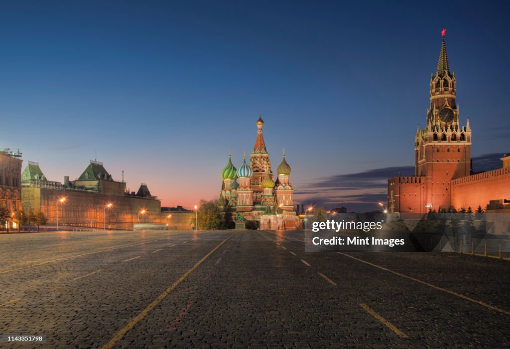 Kremlin, Saint Basil's Cathedral, and Red Square, Moscow, Russia