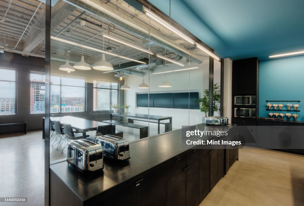 Empty meeting room in office