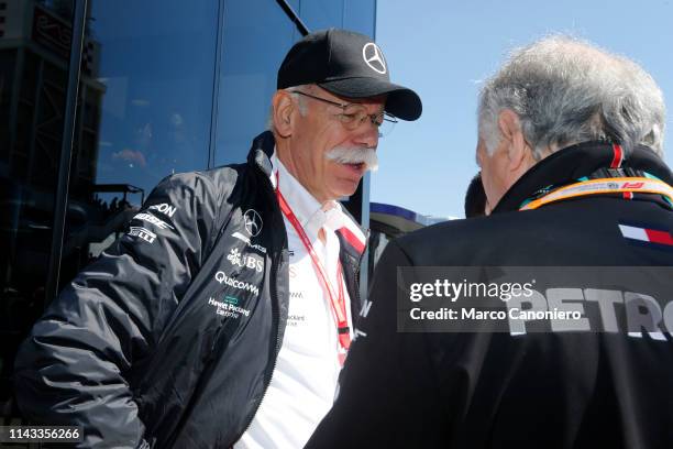 Head of Mercedes Cars Dieter Zetsche walks in the Paddock during the F1 Grand Prix of Spain.