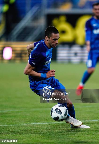 Stanislav Ivanov of Levski Sofia during the A PFG match between PFC Levski Sofia and Cherno More at the Vivacom Arena Georgi Asparuhov Stadium in...