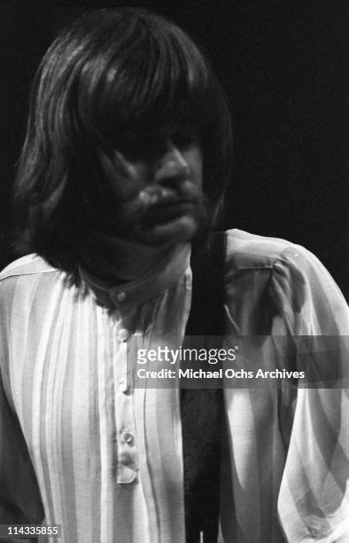 Bassist Lee Dorman of the rock and roll band "Iron Butterfly" performs onstage at the Fillmore East on February 1, 1969 in New York City, New York.