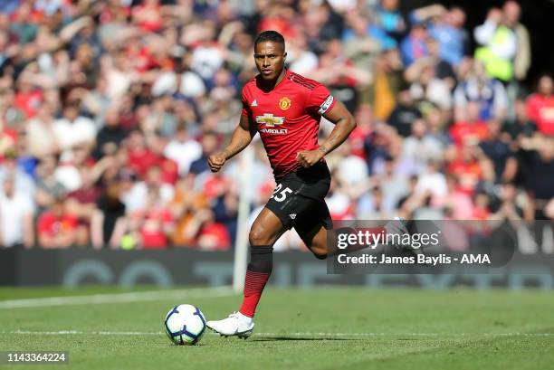 Luis Antonio Valencia of Manchester United during the Premier League match between Manchester United and Cardiff City at Old Trafford on May 12, 2019...