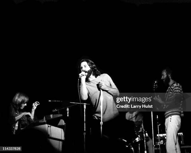 August 22: Ray Manzarek, Jim Morrison, Jim Densmore and Robby Krieger The Doors perform at the Sports Arena in San Diego, California on August 22,...
