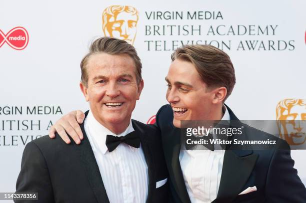 Bradley Walsh and Barney Walsh attend the Virgin Media British Academy Television Awards ceremony at the Royal Festival Hall on 12 May, 2019 in...