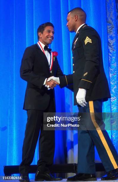 One of the honorees, Dr. Sanjay Gupta attends the 34th Annual Ellis Island Medals Of Honor Ceremony hosted by EIHS on Saturday night, May 11 in New...