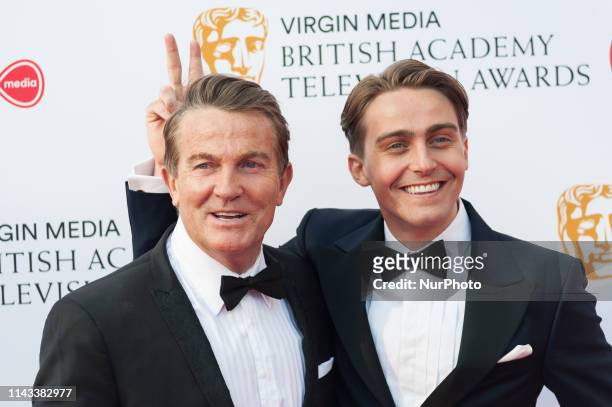Bradley Walsh and Barney Walsh attend the Virgin Media British Academy Television Awards ceremony at the Royal Festival Hall on 12 May, 2019 in...