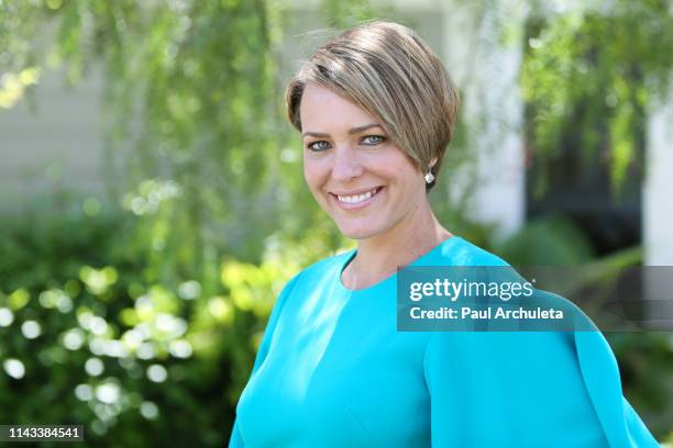 Actress Arianne Zucker visits Hallmark's "Home & Family" at Universal Studios Hollywood on April 17, 2019 in Universal City, California.