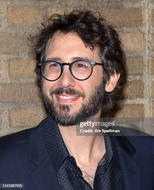 Singer Josh Groban attends the "Hadestown" opening night at Walter Kerr Theatre on April 17, 2019 in New York City.