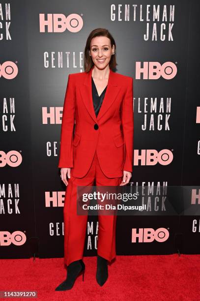 Suranne Jones attends the "Gentleman Jack" New York premiere at Metrograph on April 17, 2019 in New York City.