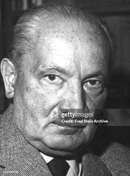 Portrait of German philosopher Martin Heidegger , 1958.