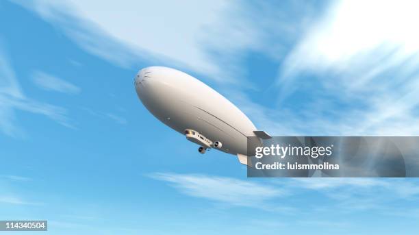 zeppelin - luftschiff stock-fotos und bilder