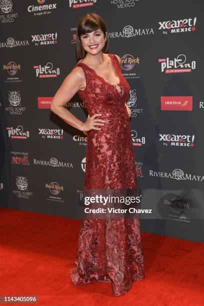 Araceli Gonzalez attends the red carpet of the Premios Platino 2019 at Occidental Xcaret Hotel on May 12, 2019 in Playa del Carmen, Mexico.
