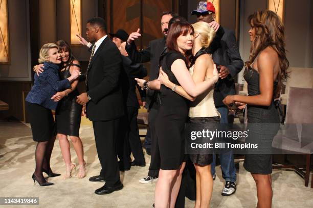 May 10 2009]: Jaon Rivers, far left and Annie Duke appear on the season finale of The Celebrty Apprentice on May 10, 2009 in New York City.