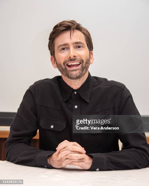 David Tennant at the "Good Omens" Press Conference at the Four Seasons Hotel on April 17, 2019 in Beverly Hills, California.