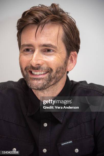 David Tennant at the "Good Omens" Press Conference at the Four Seasons Hotel on April 17, 2019 in Beverly Hills, California.