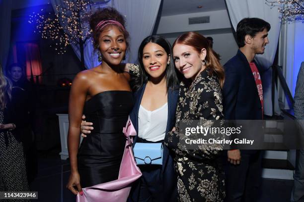 DeWanda Wise, Gina Rodriguez and Brittany Snow attend Netflix Special Screening Of "Someone Great" at ArcLight Cinemas on April 17, 2019 in Culver...
