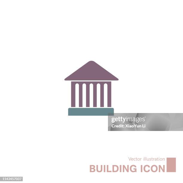 roman column architecture - bank column stock illustrations