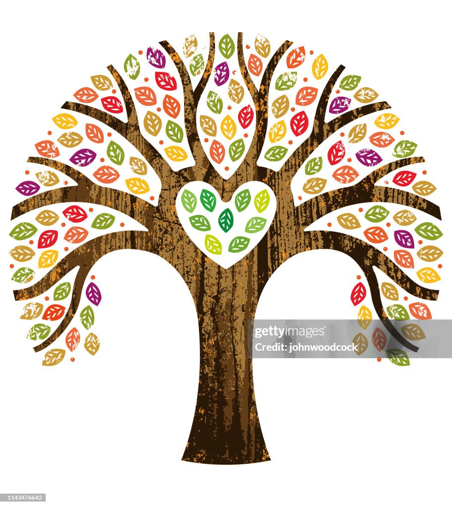 Fall Heart Tree Frame Heart Shaped Tree Clip Art