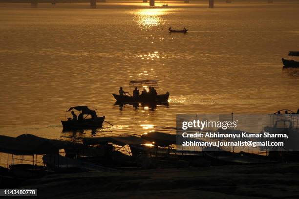 the golden ganges - allahabad ストックフォトと画像