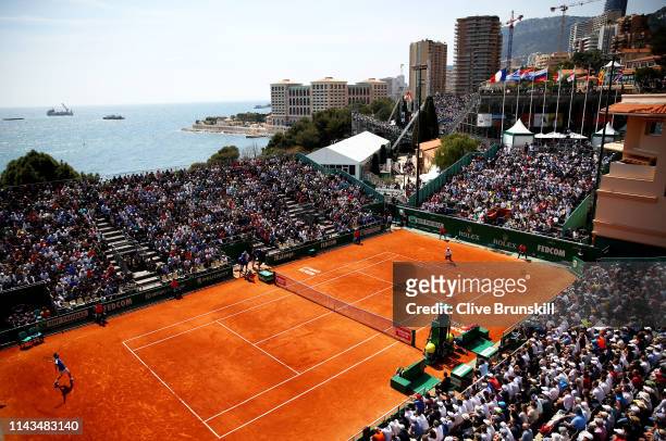 General view of Court Des Princes as Marco Cecchinato of Italy plays against Guido Pella of Argentina in their third round match during day five of...