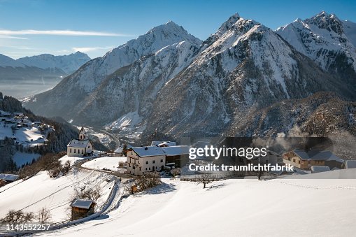 Austrian mountain village Austrian mountain village