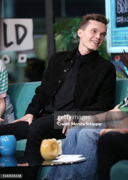 Actor Luke Baines visits Build Brunch to discuss the television show "Shadowhunters", at Build Studio on April 18, 2019 in New York City.