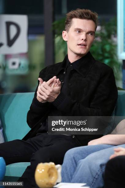 Actor Luke Baines visits Build Brunch to discuss the television show "Shadowhunters", at Build Studio on April 18, 2019 in New York City.