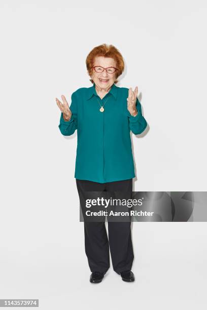 Dr. Ruth Westheimer is photographed for New York Times on April 23, 2019 at home in New York City. PUBLISHED IMAGE.