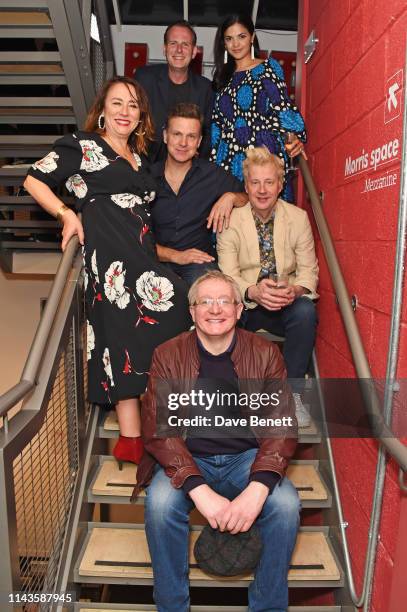 Cast members Arabella Weir, Tim Wallers, Dugald Bruce-Lockhart, Steve Nallon, Davina Moon and Will Barton attend the press night performance of "The...