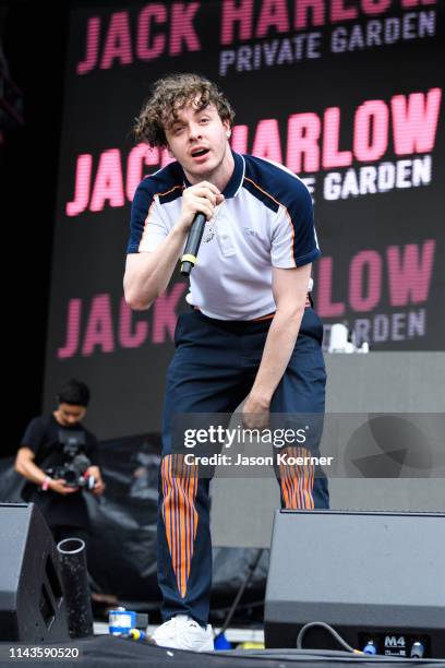 Jack Harlow performs on stage during day three of Rolling Loud at Hard Rock Stadium on May 12, 2019 in Miami Gardens, FL.