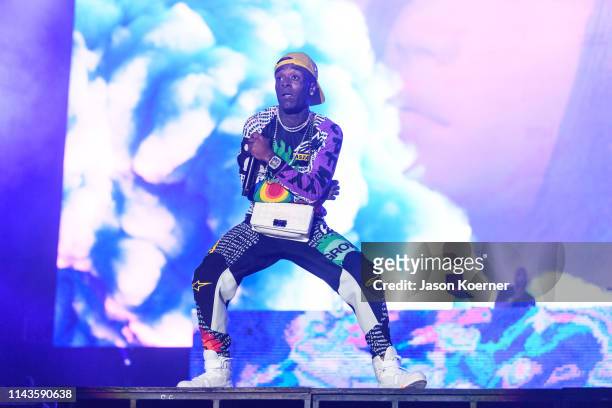 Symere Woods known by his stage name Lil Uzi Vert performs during day three of Rolling Loud at Hard Rock Stadium on May 12, 2019 in Miami Gardens, FL.