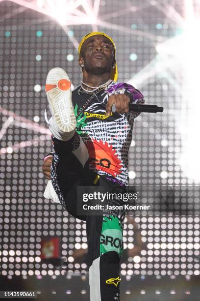 Symere Woods known by his stage name Lil Uzi Vert performs during day three of Rolling Loud at Hard Rock Stadium on May 12, 2019 in Miami Gardens, FL.