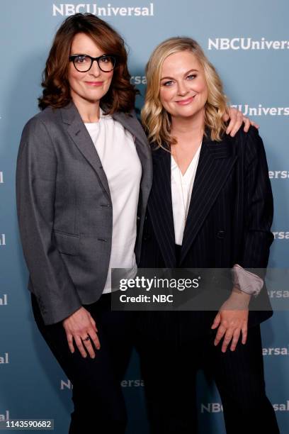NBCUniversal Upfront in New York City on Monday, May 13, 2019 -- Pictured: Tina Fey; Amy Poehler, "Making It" on NBC --