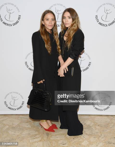 Mary-Kate Olsen and Ashley Olsen attend the Youth America Grand Prix's 20th Anniversary Gala at David H. Koch Theater, Lincoln Center on April 18,...