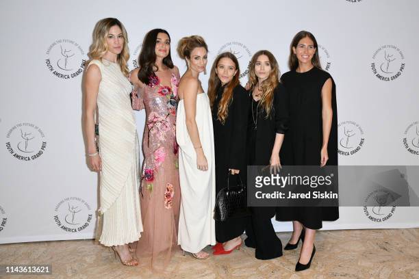 Lesley Thompson Vecsler, Candice Miller, Marcella Guarino Hymowitz, Mary Kate Olsen, Ashley Olsen and Colby Mugrabi attend YAGP's 20th Anniversary...