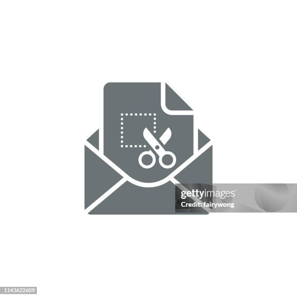 mail icon - selective focus office stock illustrations